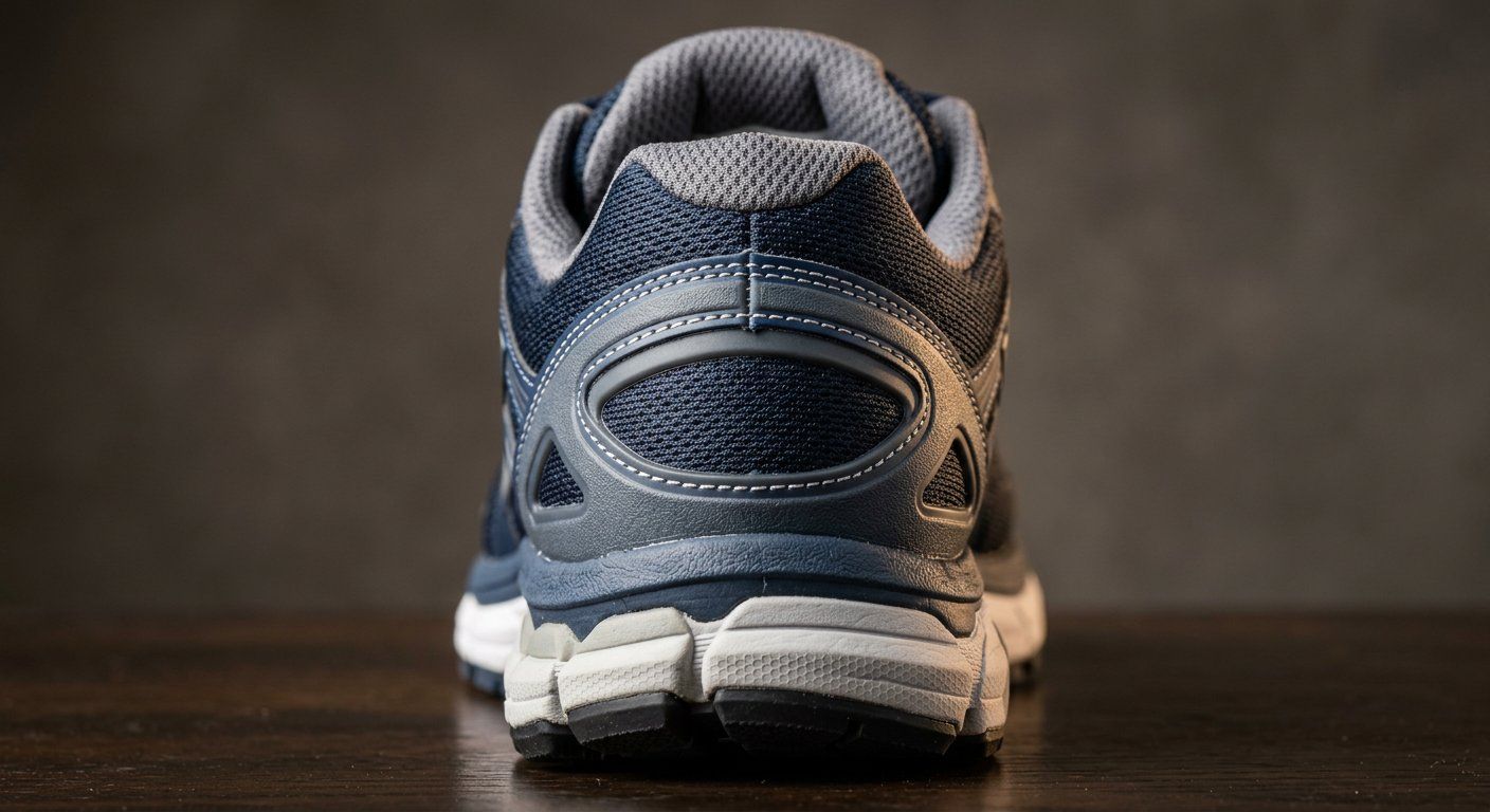 Macro of a structured heel counter